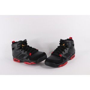 Nike Air Jordan Boys 6.5 Y Flight Club 91 Leather Basketball Shoes Sneakers Bred